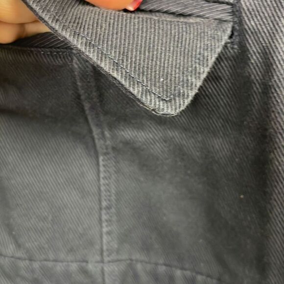 Vintage Lands End Womens Notched 3-Button Front Single Breasted Coat Blue 12 - Picture 9 of 11